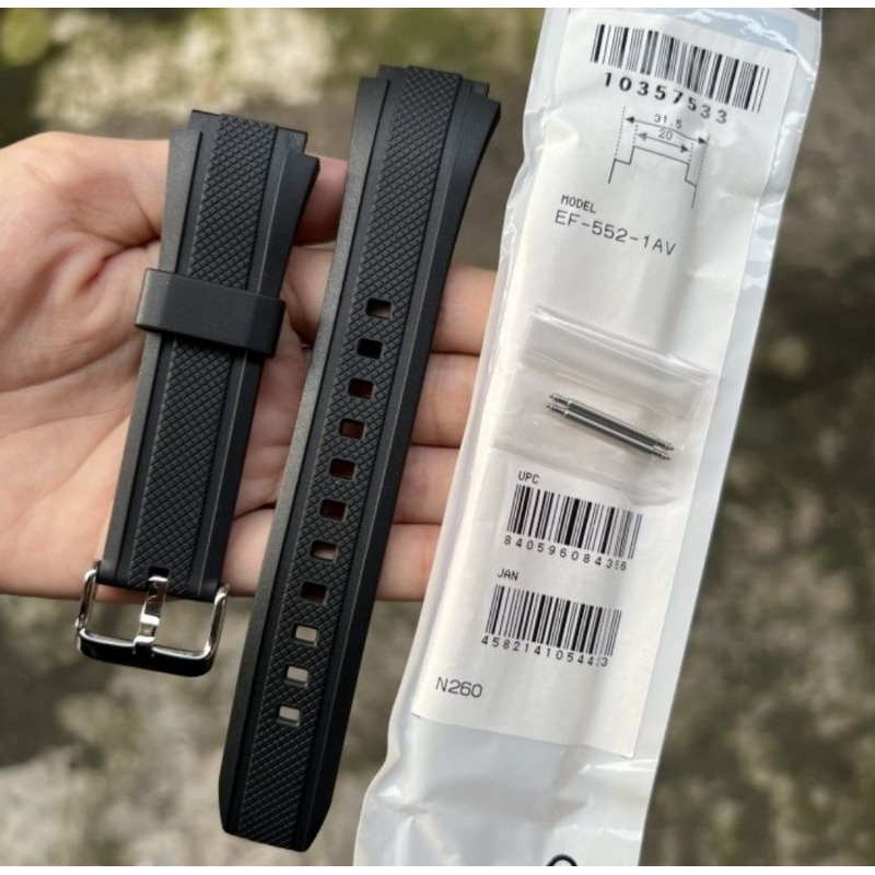 STRAP RUBBER CASIO EDIFICE ORIGINAL EF-552-1AV