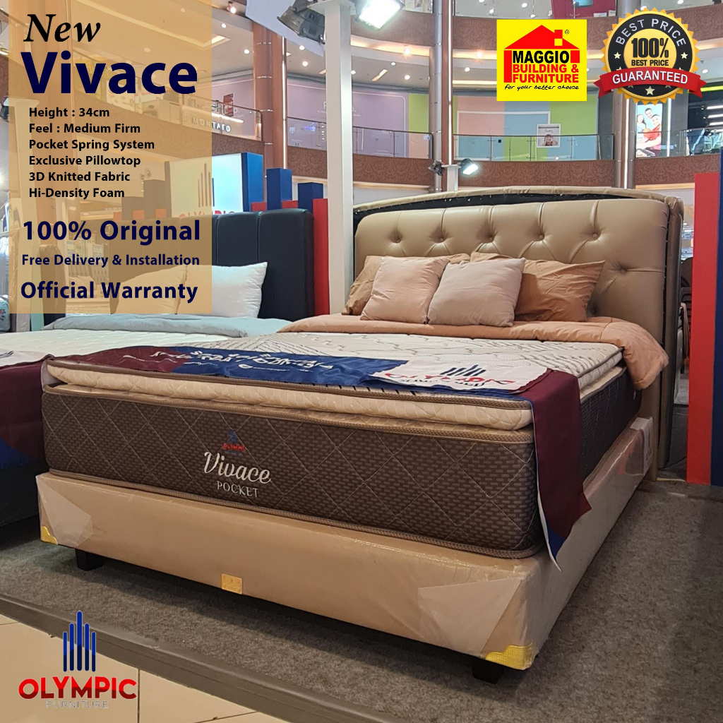 KASUR SPRINGBED OLYMPIC- - KASUR MATRAS SPRINGBED- NEW VIVACE - OLYMPIC