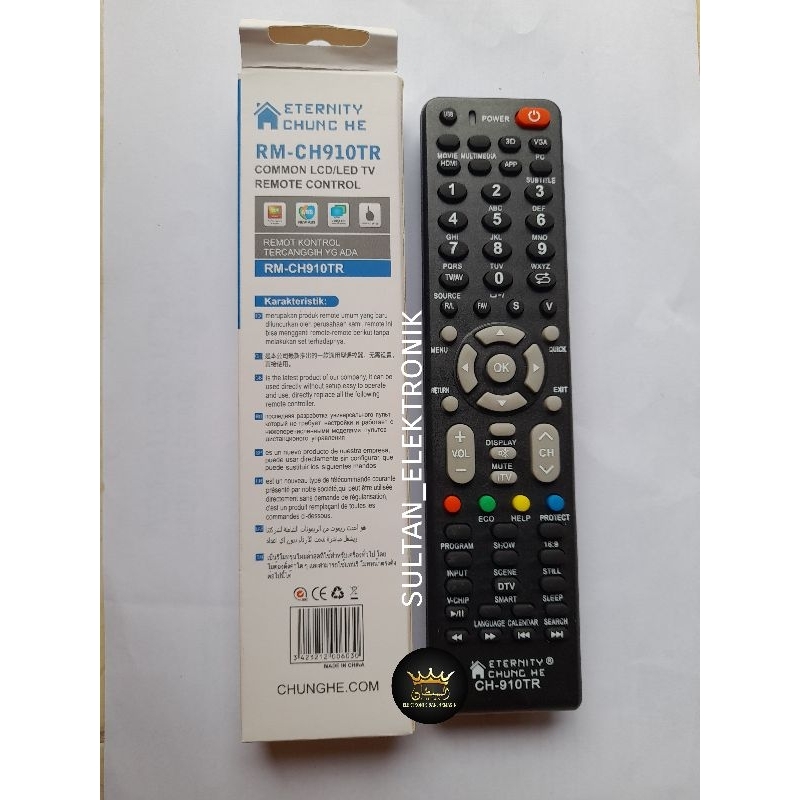 REMOTE/REMOT TV CHANGHONG LED/LCD MULTI SMART TYPE CH910