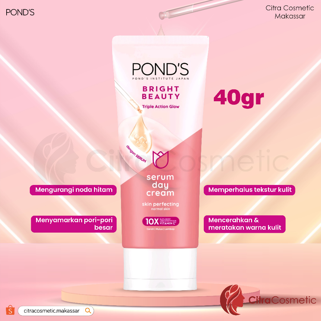 Ponds White Beauty Day Cream For Normal Skin 20 Gr | 40 Gr