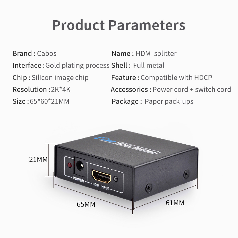 Actual【COD】AV RCA 4K Converter Adapter MINI  AV ADAPTER MINI BOX 2Port