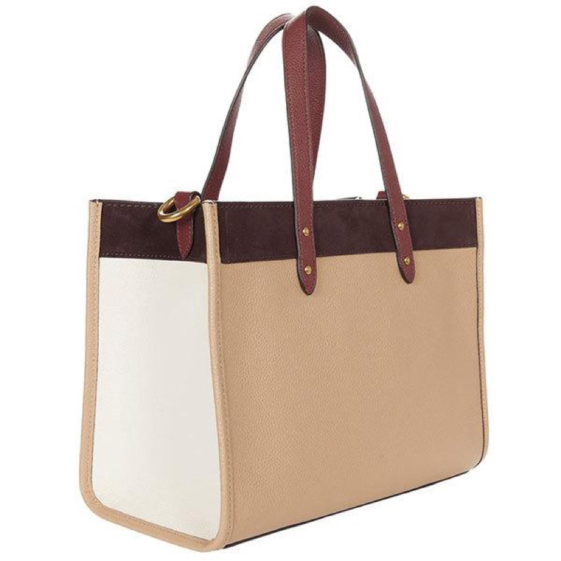 Coach Field Tote 30 InColorblock With Coach Badge (C 6035)