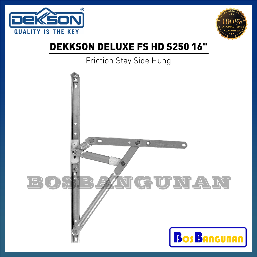 Friction Stay Heavy Duty DEKKSON 16 Inch Engsel Casement FS HD S250 16" / Engsel Jendela / FRICTION 