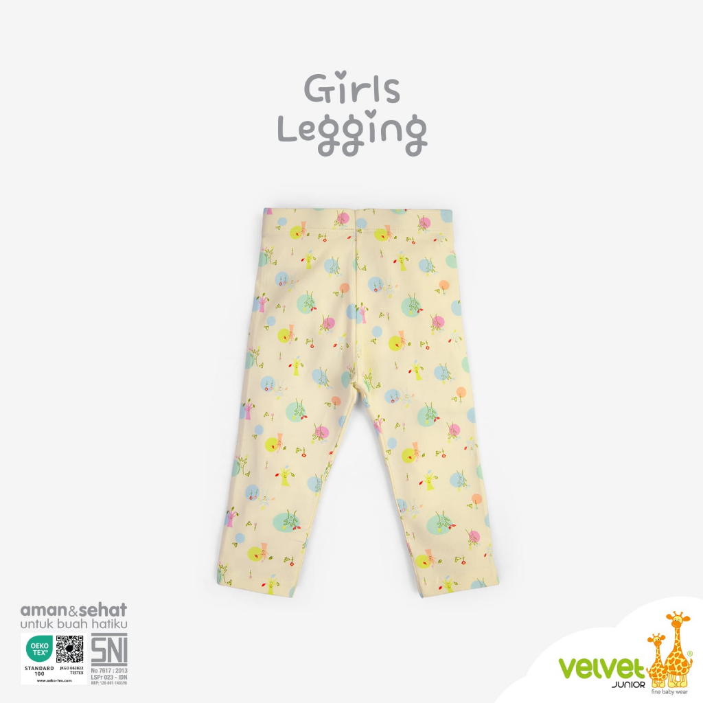 VELVET Baby Girl Legging POLOS MOTIF Bayi Anak Serie 4