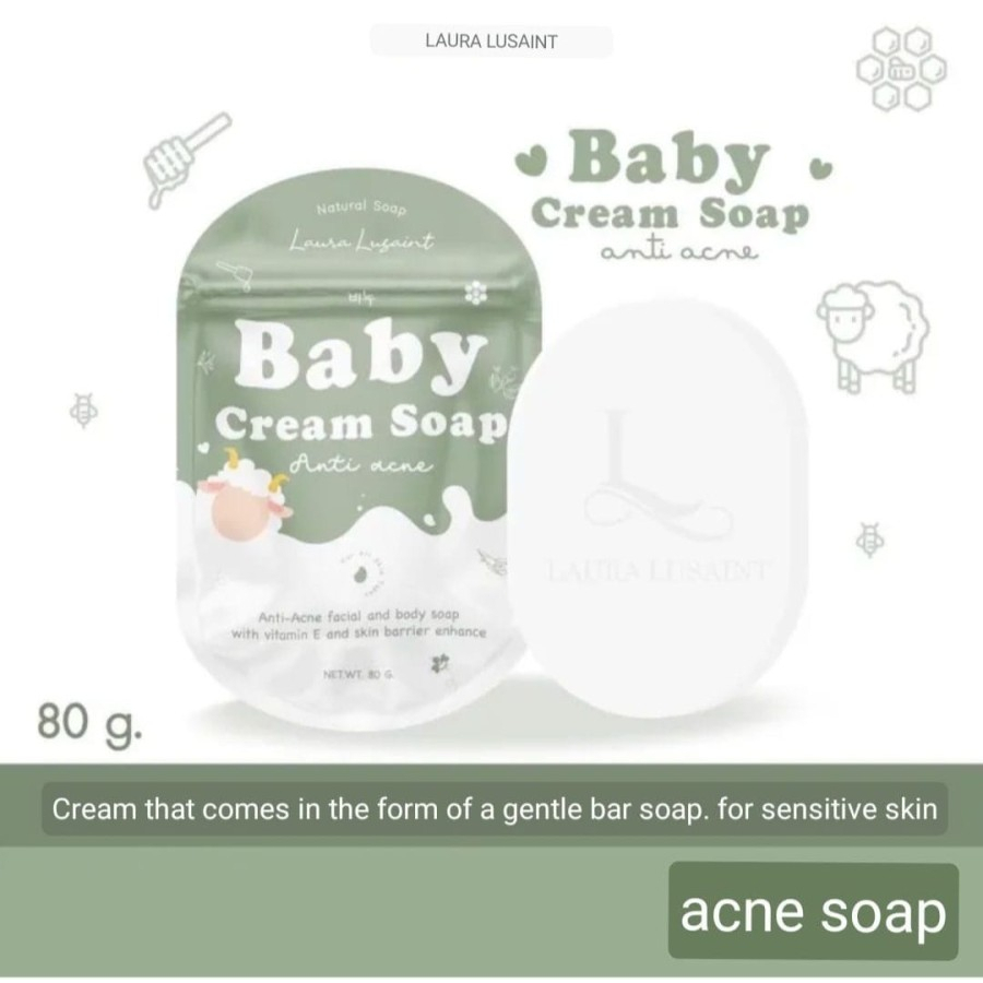 Cuffy Soap Laura Lusaint Scrub Soap Sabun Pemutih Muka Wajah Import