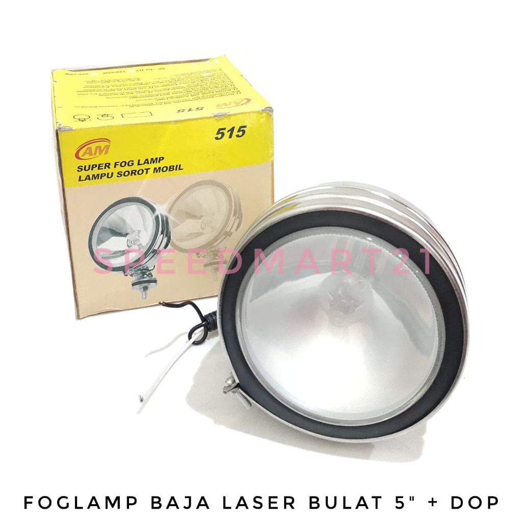 LAMPU SOROT TAMBAHAN / FOGLAMP / LAMPU KABUT BAJA LASER 5'' + DOP