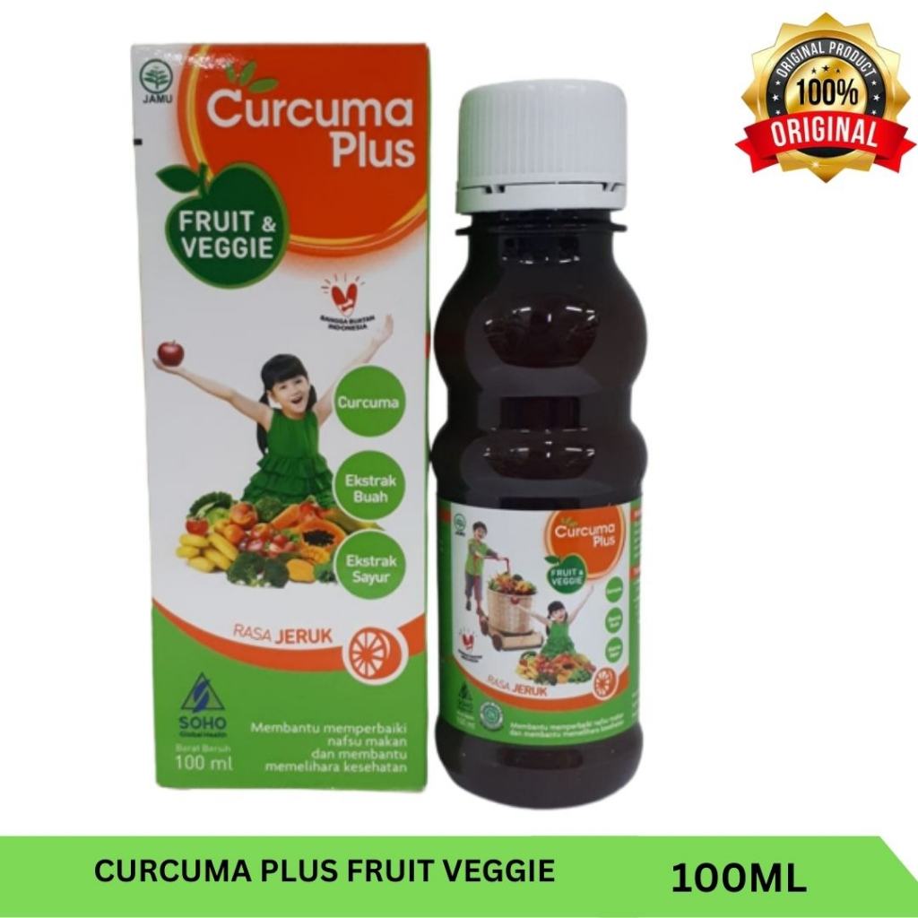 Curcuma Plus Fruit and Veggie Sirup 100 ml