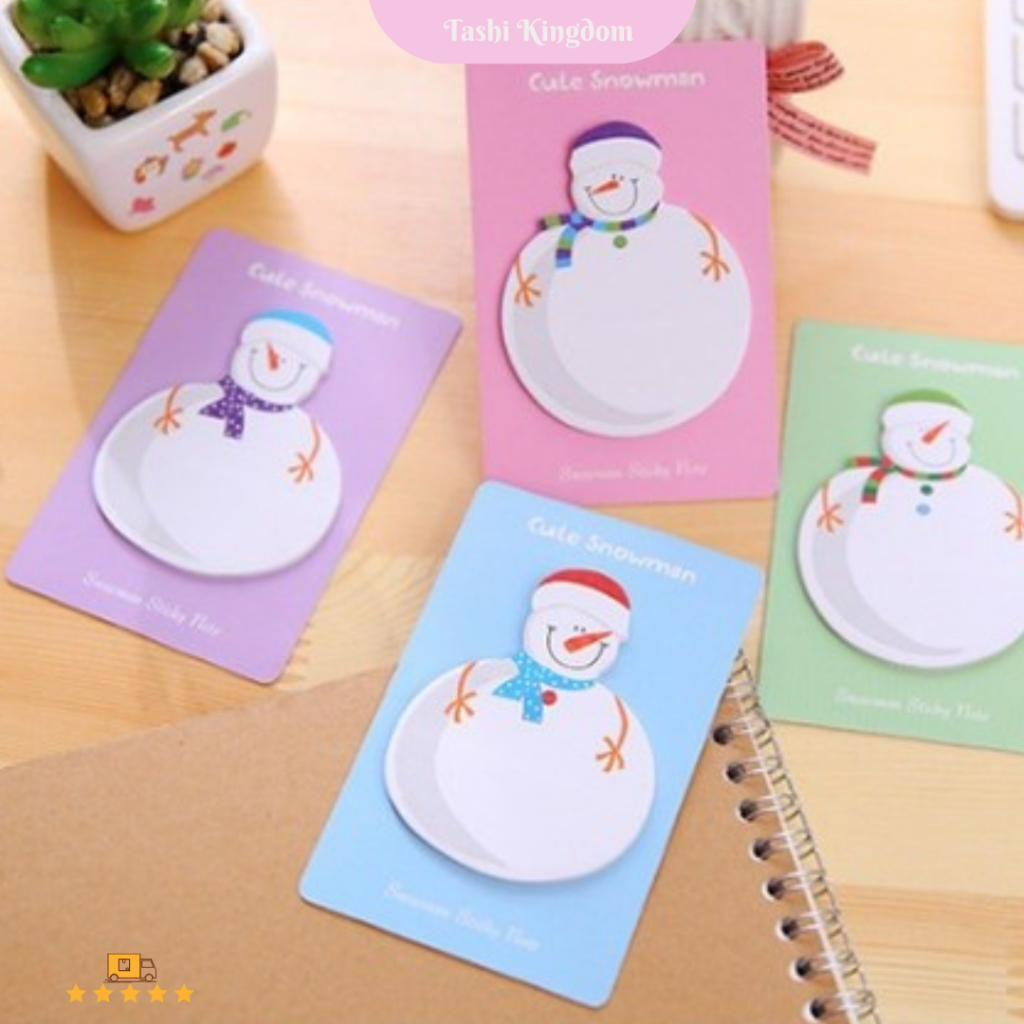 

Memo tulis snowman memo kertas note Memo pad natal sticky note snowman