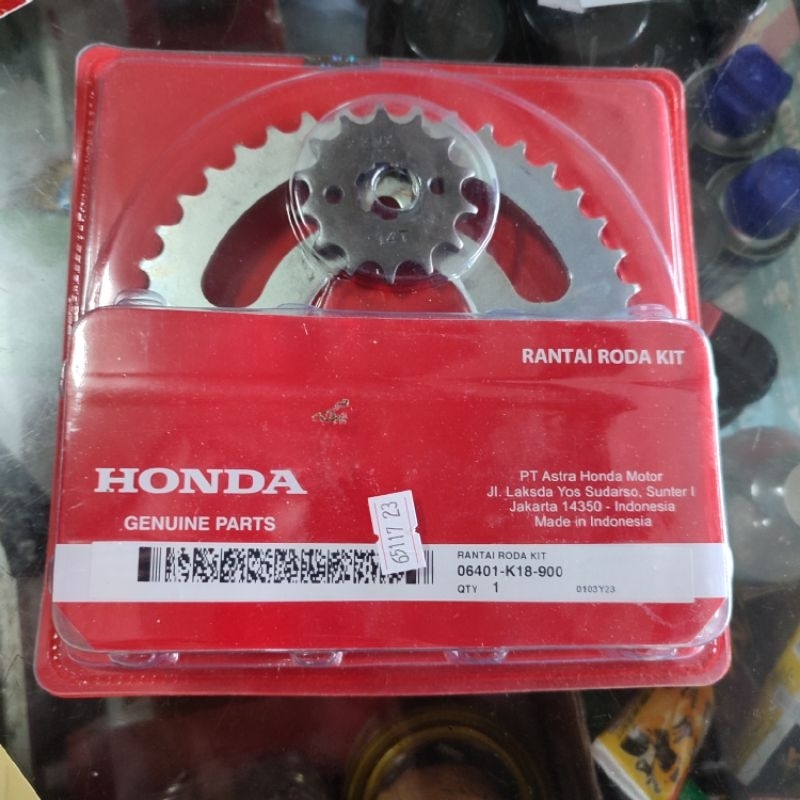 06401-K18-900 Ger Rantai Set ORI Honda Verza 150 CB Verza