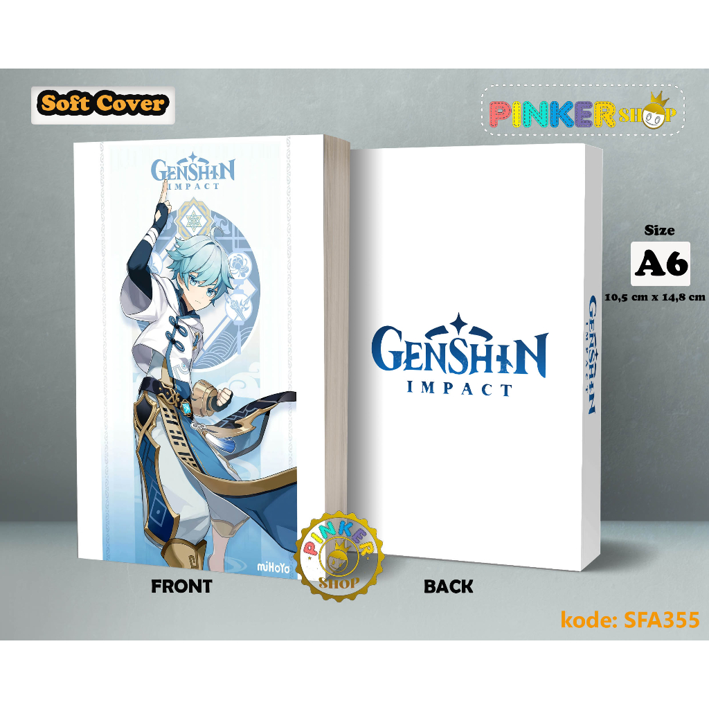 

(SFA355) Pocket Note Game Genshin Impact CHONGYUN Softcover A6/A5 Buku Tulis catatan Notes Agenda Planner Jurnal