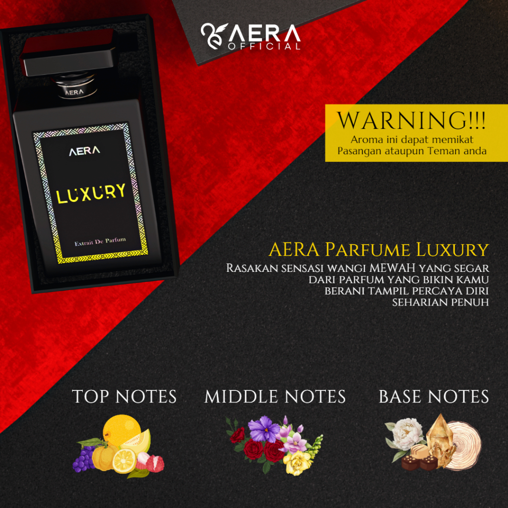 AERA PARFUME - LUXURY - Tahan Lama Hingga 24 Jam - UNISEX - PRIA &amp; WANITA