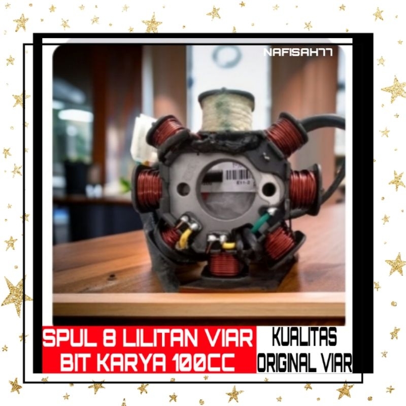 (KUALITAS ORIGINAL VIAR)SPUL  LILITAN VIAR KARYA BIT SPARE PARTS MOTOR RODA TIGA
