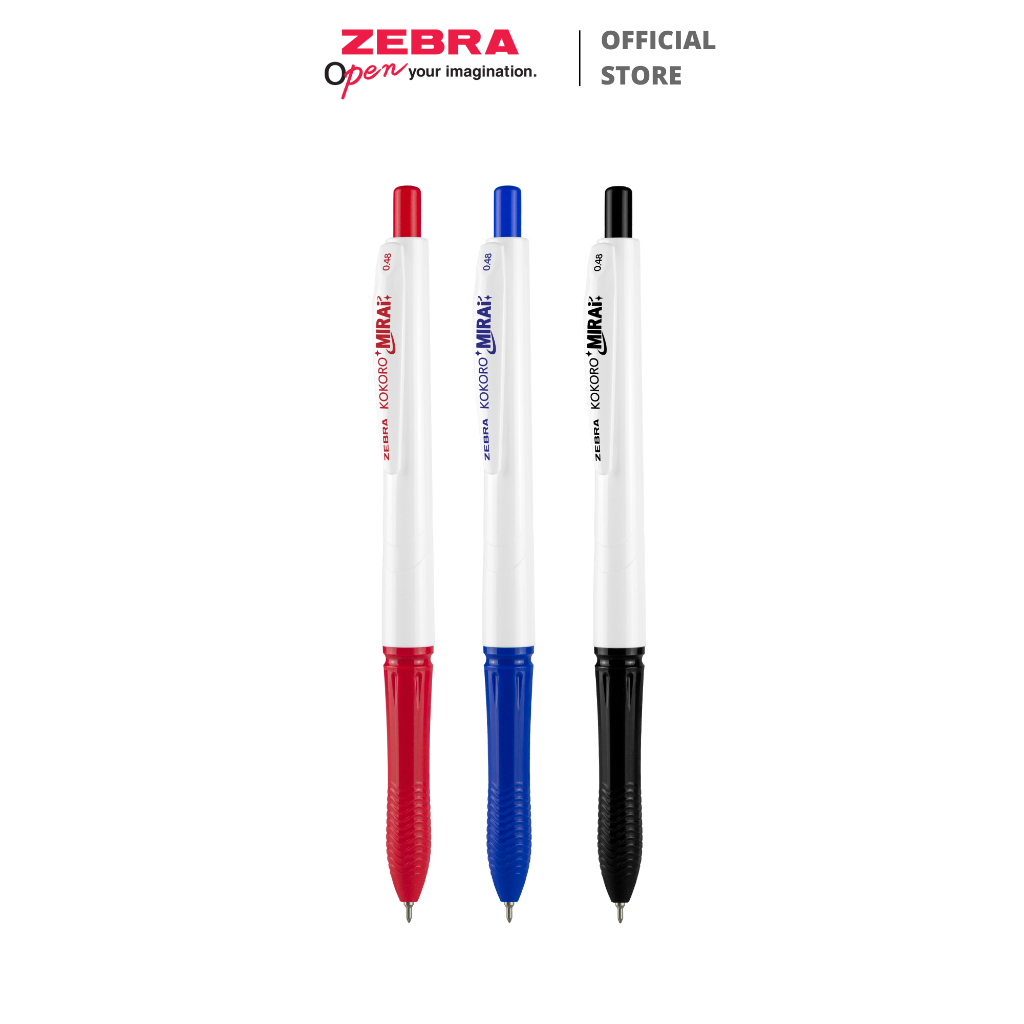 

ZEBRA Kokoro Mirai Pulpen Gel 0.48mm Retractable Gel Pen Super Smooth Alat Tulis