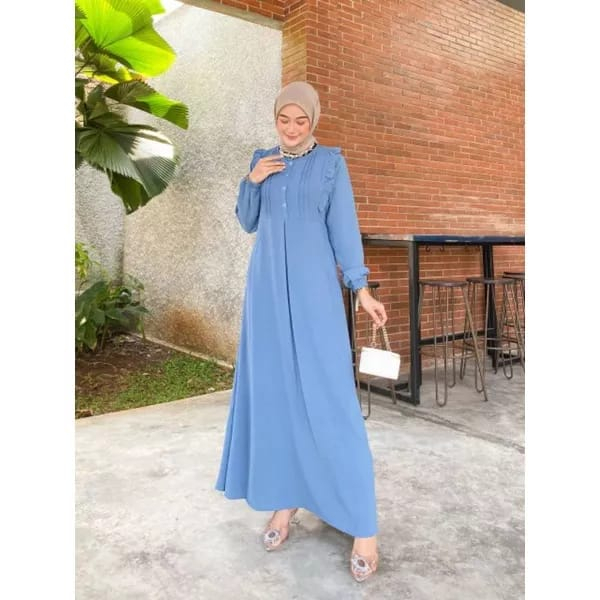 Adara Dress Korea Muslimah Crinkle Airflow