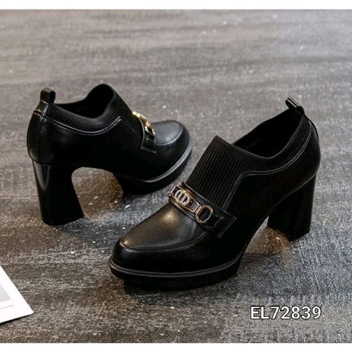 HIGH BLOCK SLOP FASHION SHOES KOREA EL72839