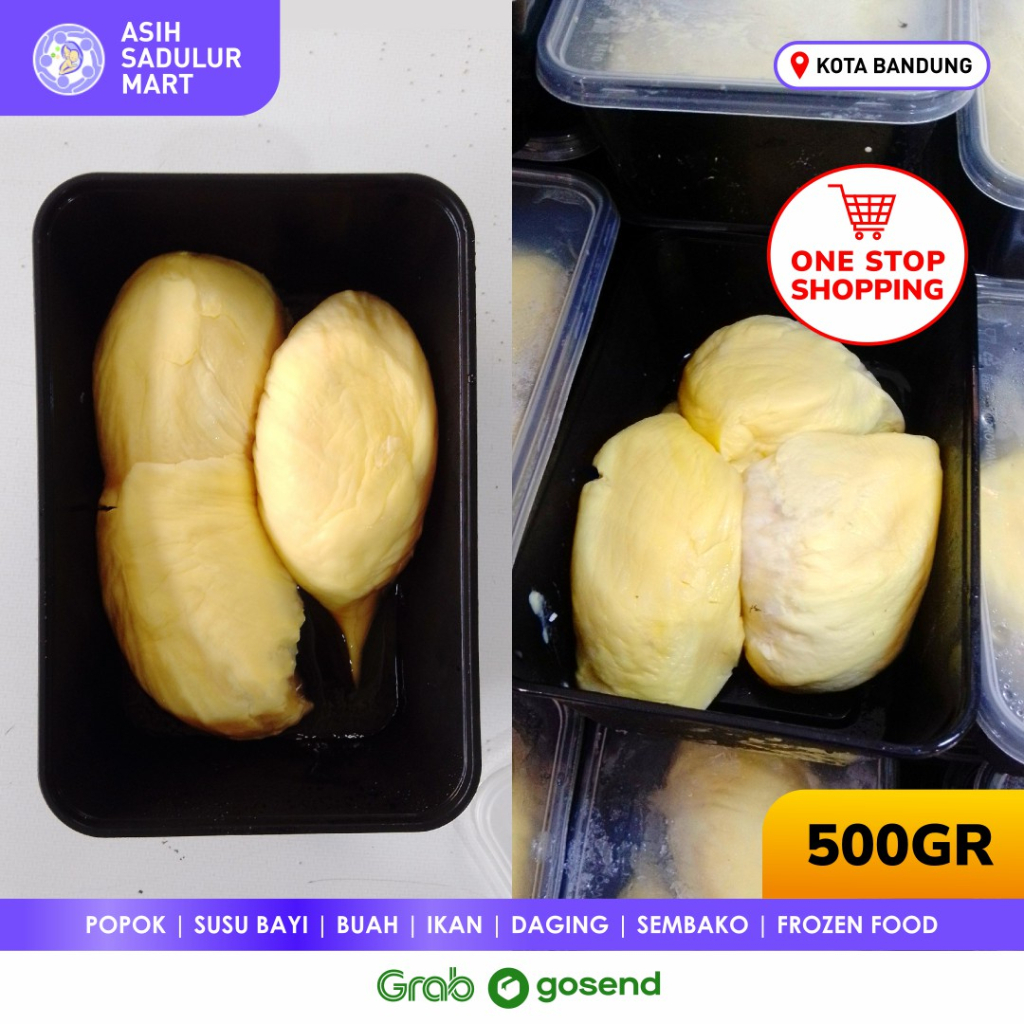 Durian Monthong Palu Parigi / Duren Montong Parigi 500gr Premium Promo Buah Bandung