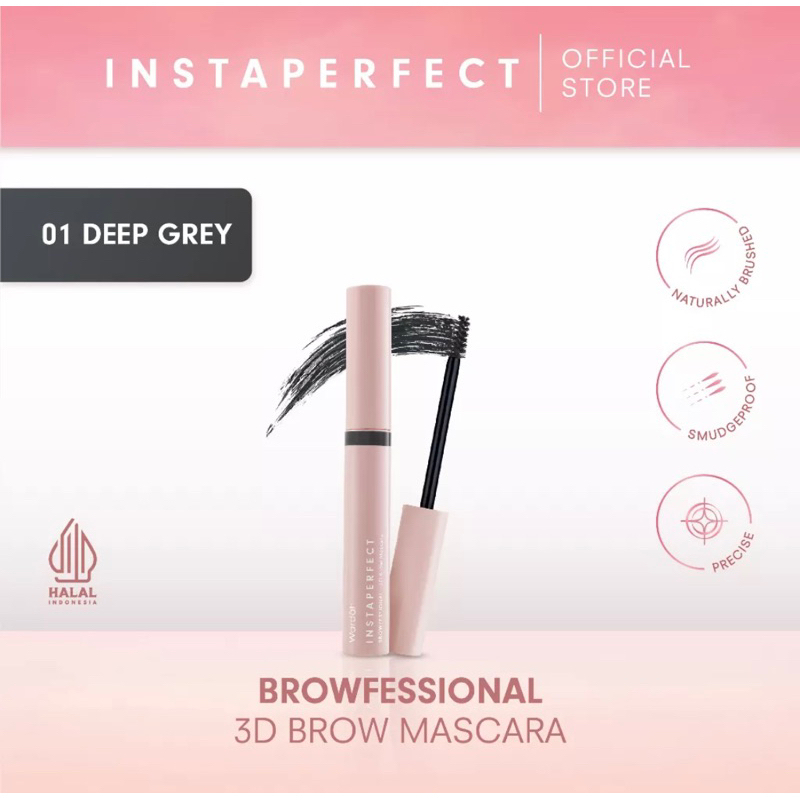 Instaperfect BROWFESSIONAL 3D Brow Mascara 5.5 g - Maskara Alis (Natural &amp; Smudgeproof)