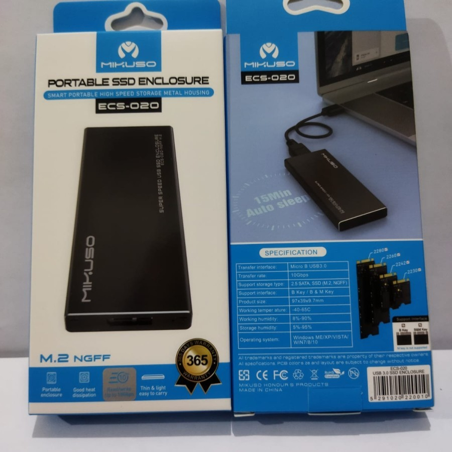 Mikuso ECS-02 Portable SSD Enclosure Original