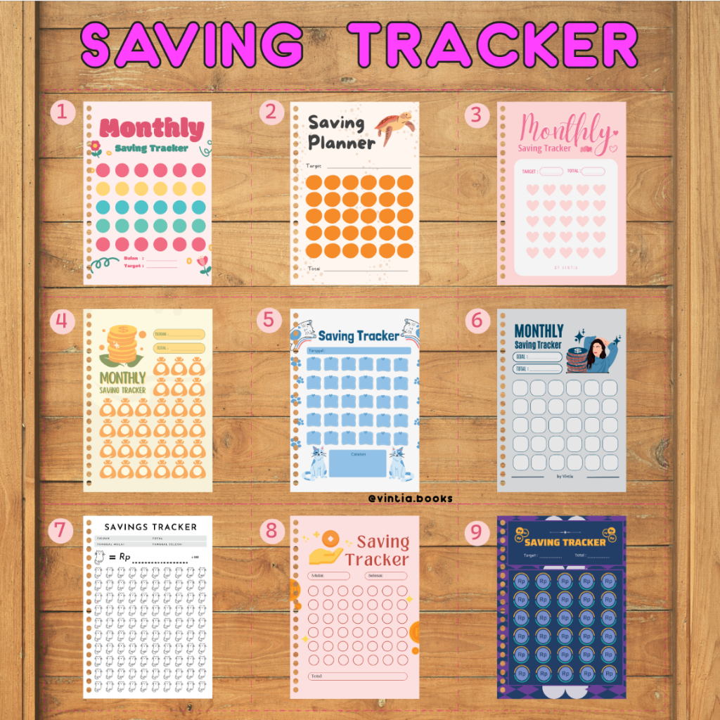 

Saving Tracker / Saving Planner A5 Kertas Loose Leaf