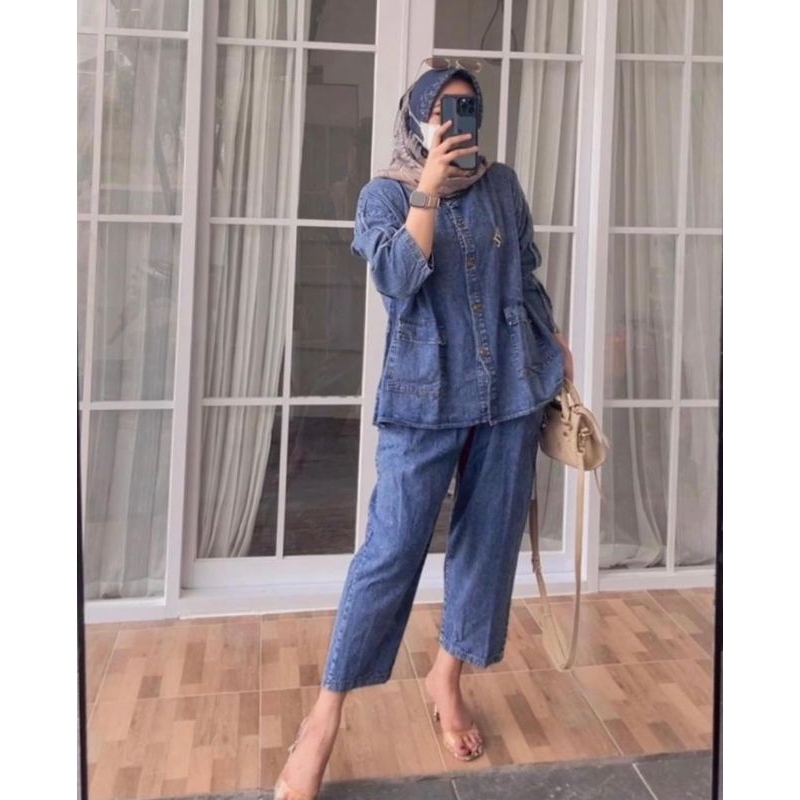 One Set Matt Jeans wash