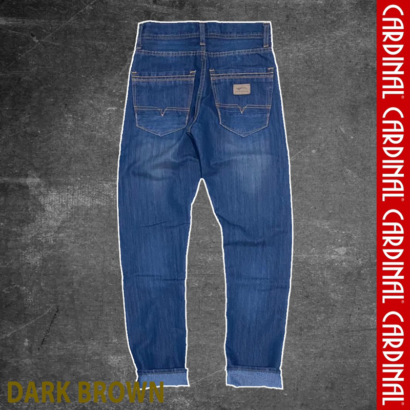 CELANA CARDINAL ORIGINAL PRIA/CELANA JEANS PANJANG PRIA COD FAMILY JEANS