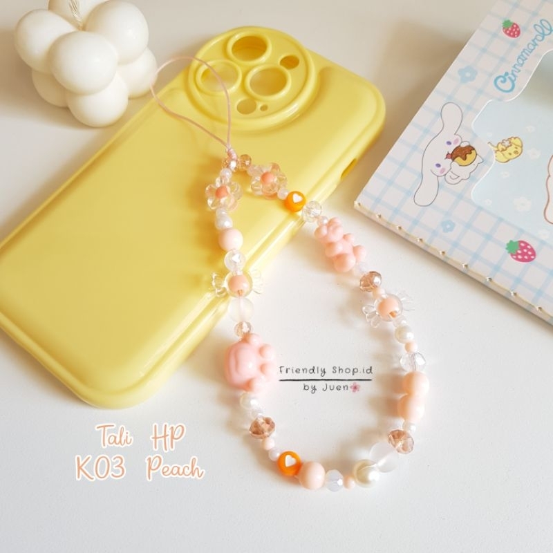 Gantungan Hp - K03 / Phone Strap Bear / Paw / Tali Hp / Phone Charm / aksesories Hp