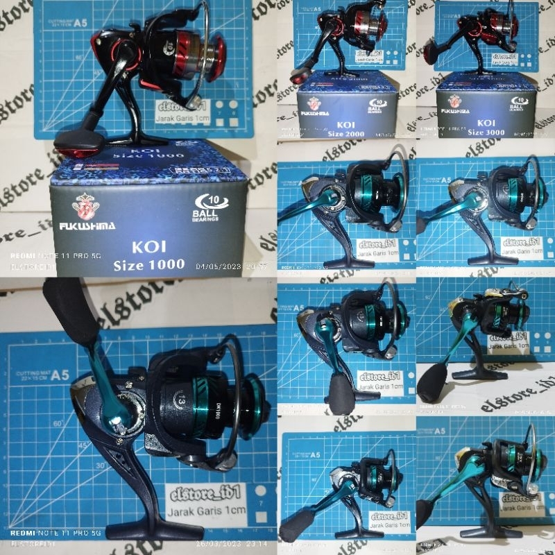 Reel Pancing Metal Dk Series 13bb, Fukushima KOI 10 bb uk 800 1000 2000 3000 maxdrag 17kg rell rel