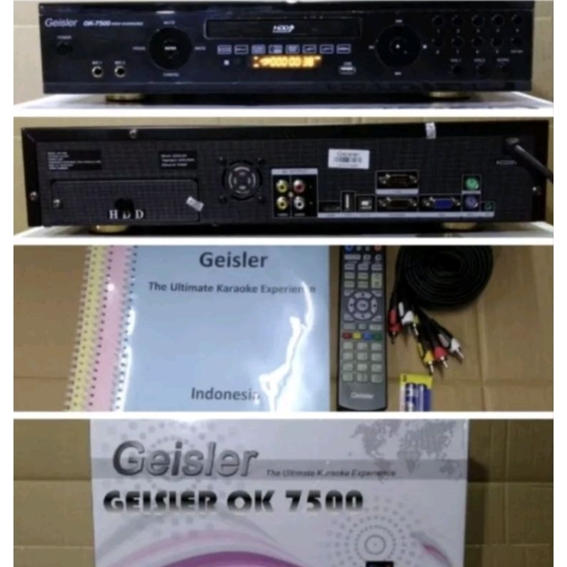 Karaoke Player GEISLER OK 7500 Bonus Microphone