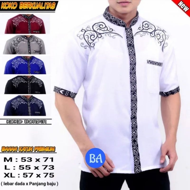 BATIK AMINAH - BAJU KOKO - KOKO BATIK TERLARIS - KOKO BATIK GUS AZMI