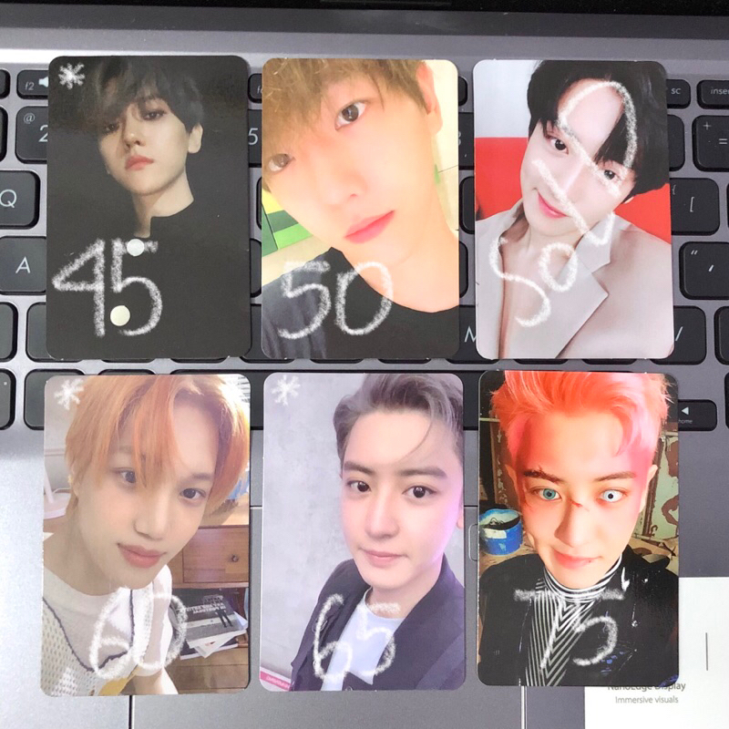 PC PHOTOCARD OFFICIAL EXO BAEKHYUN CHANYEOL KAI DFTF DONT FIGHT THE FEELING EXPANSION OBSESSION CAND