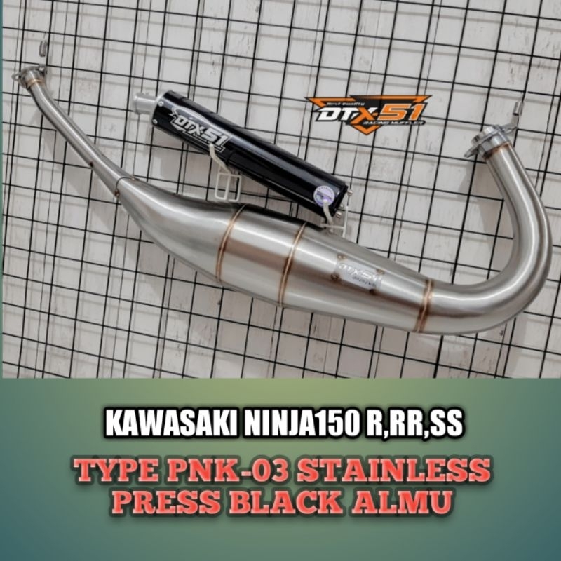 knalpot ninja r RR s SS original DTX51 non cobra stainless pres