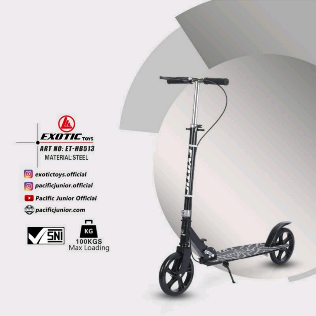 Scooter Skuter Otoped Anak hingga Dewasa EXOTIC ET-HB 512 dan HB 511 Alloy | High Quality bisa beban sampai 100kg