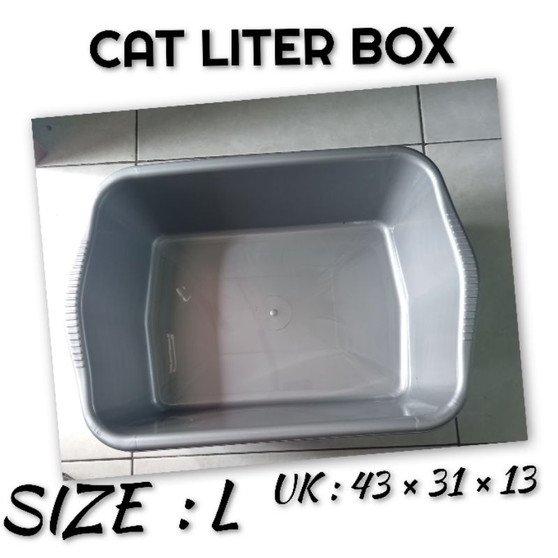 CAT LITER BOX / BAK PASIR KUCING SIZE L TEBAL&amp;MURAH