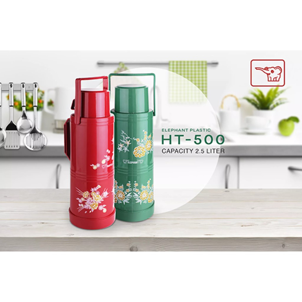 Termos Elephant Handy Thermo Vacuum Flask HT 500 2.0 Liter Newww
