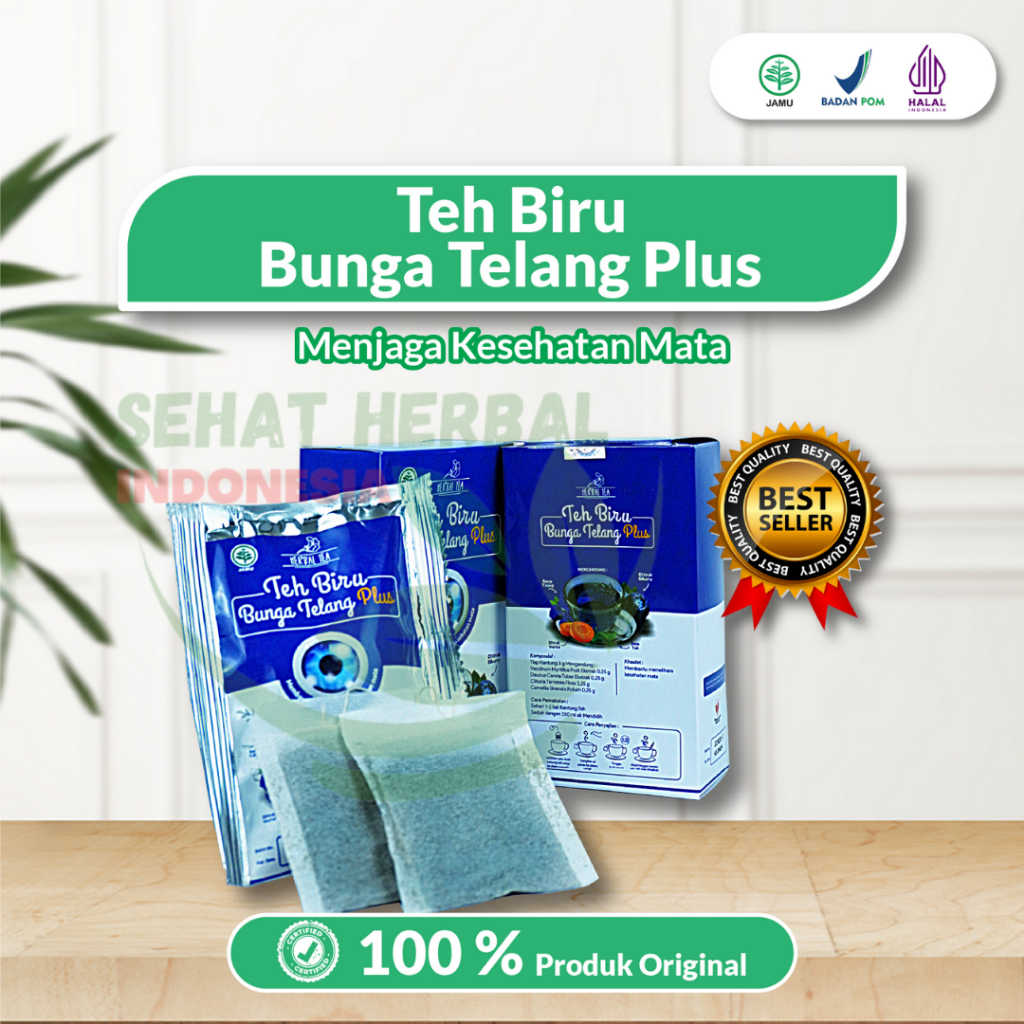 

Teh Bunga Telang Kering Isi 10 Kantong Teh Biru