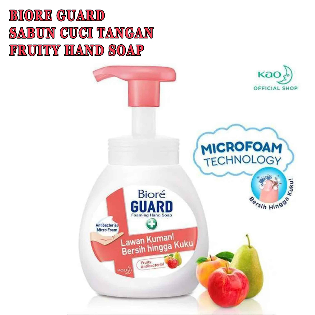 Sabun cuci tangan* Biore Guard* Fruty* 250ml