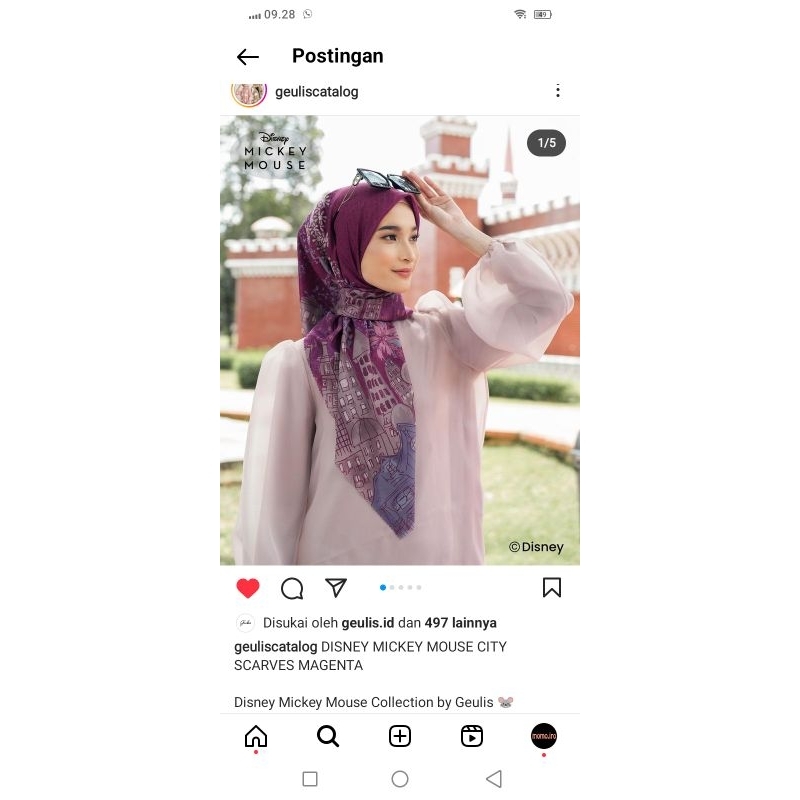 Disney mickey mouse city scarves by geulis titipan