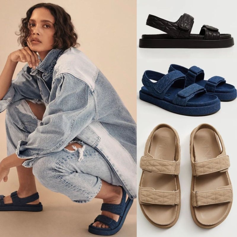 MNG flats platform sandals