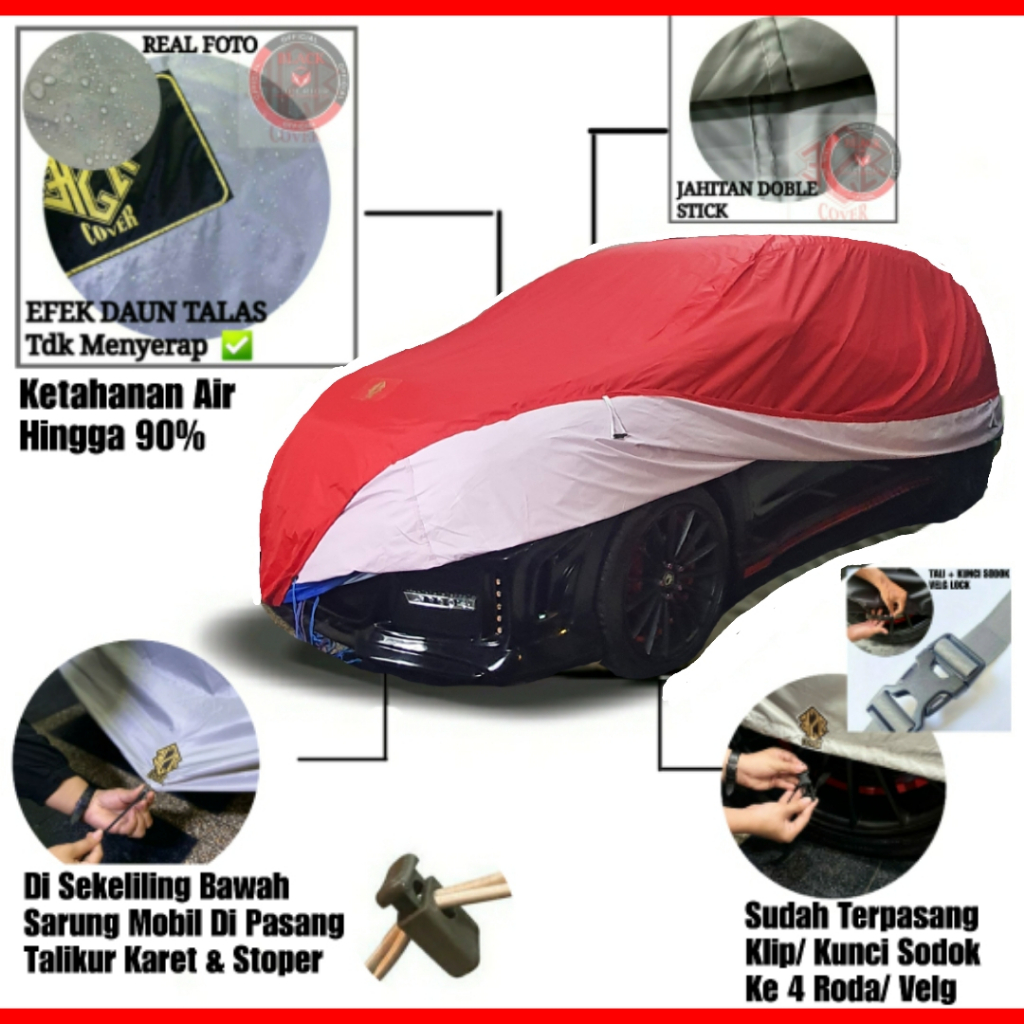 Cover Mobil Polyester Super Lapisan Dalam Putih &amp; Halus, Cover Mobil Sedan City, Sedan Vios, Lancer, Galant, Civic FD, Timor, Clasy, Accord, Civic, Mercedes, BMW, Baleno, Suluna, Corolla, Mazda Familia, Cronos, Interplay DLL