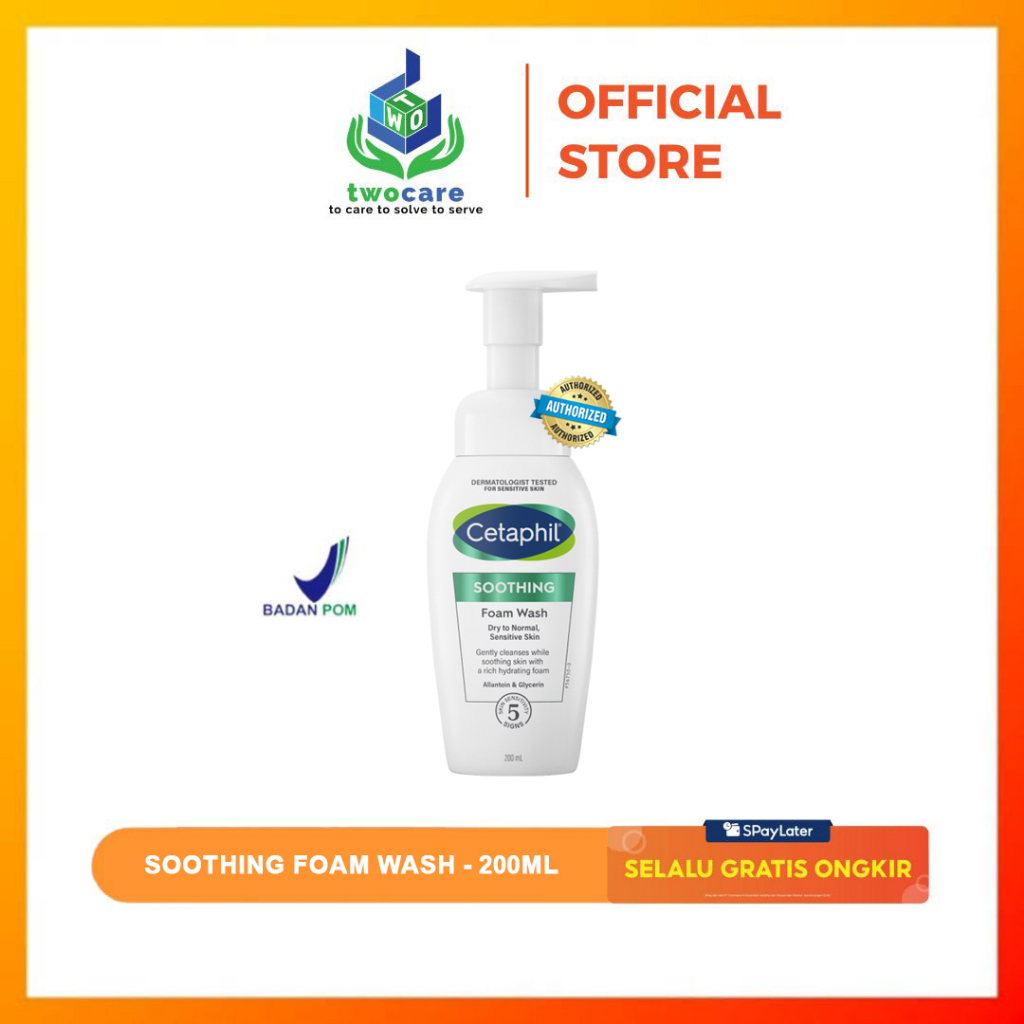 Cetaphil Soothing Foam Wash 200ml - Pembersih Untuk Muka