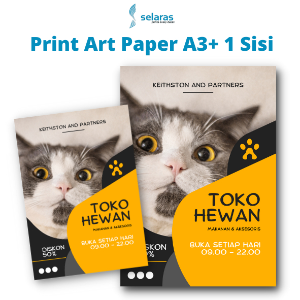

Print Cetak Kertas Art Paper A3+ 1 Sisi Full Colour Selaras Printing