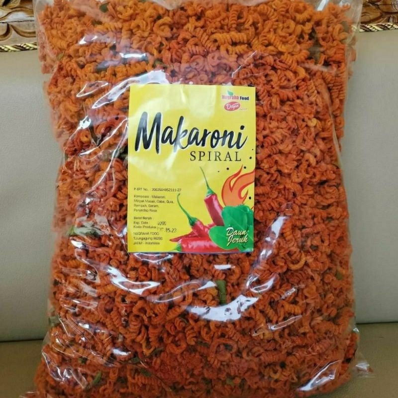 

Makaroni Spiral Pedas Daun Jeruk 1kg