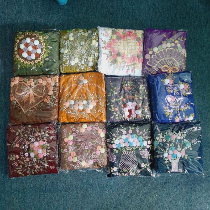 Mukena rayon bordir tile