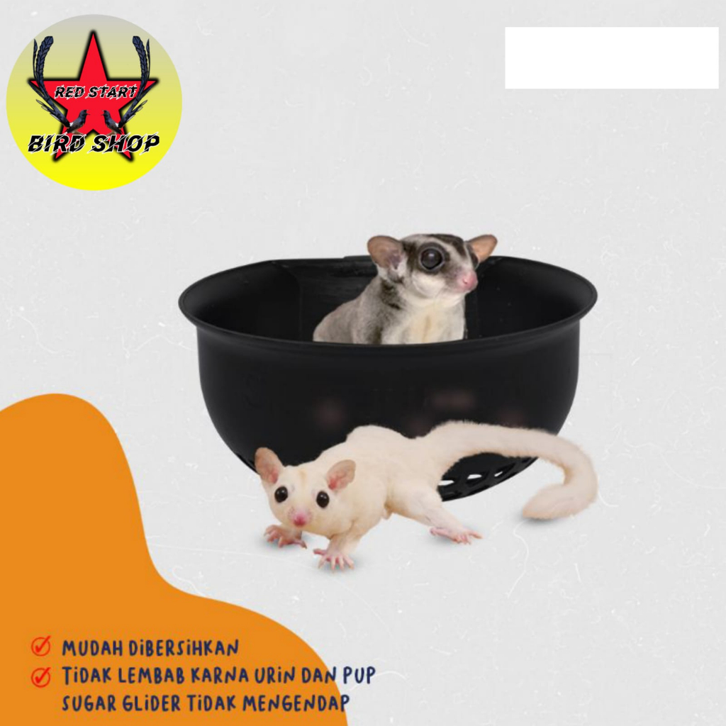 Sleeping pouch / Tempat Tidur/ Batok Plastik Sugar Glider SARANG PLASTIK BURUNG KENARI FINCH dll