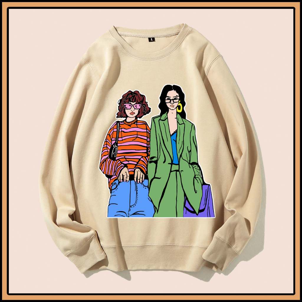 GET FASHION - SWEATER DEWASA PRINT GIRL FASHION SEWATER DEWASA SWEETSHIRT HOODIE