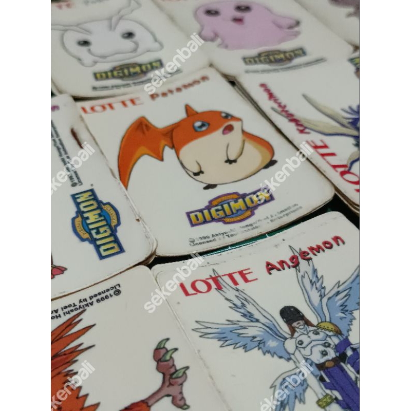 [Nostalgia Mainan Generasi 90'an] 105 Kartu Sticker Digimon 1 Hadiah LOTTE - Digimon Adventure - Mai