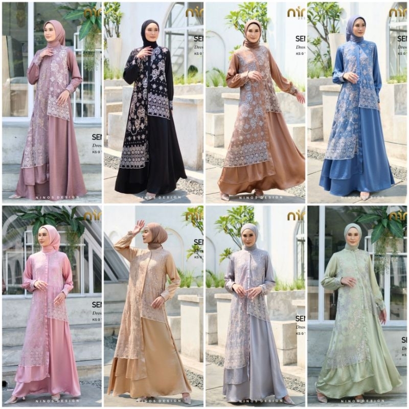 DRESS GAMIS SANCY NINOS TERBARU BY NINOS DESIGN 0221 ORIGINAL