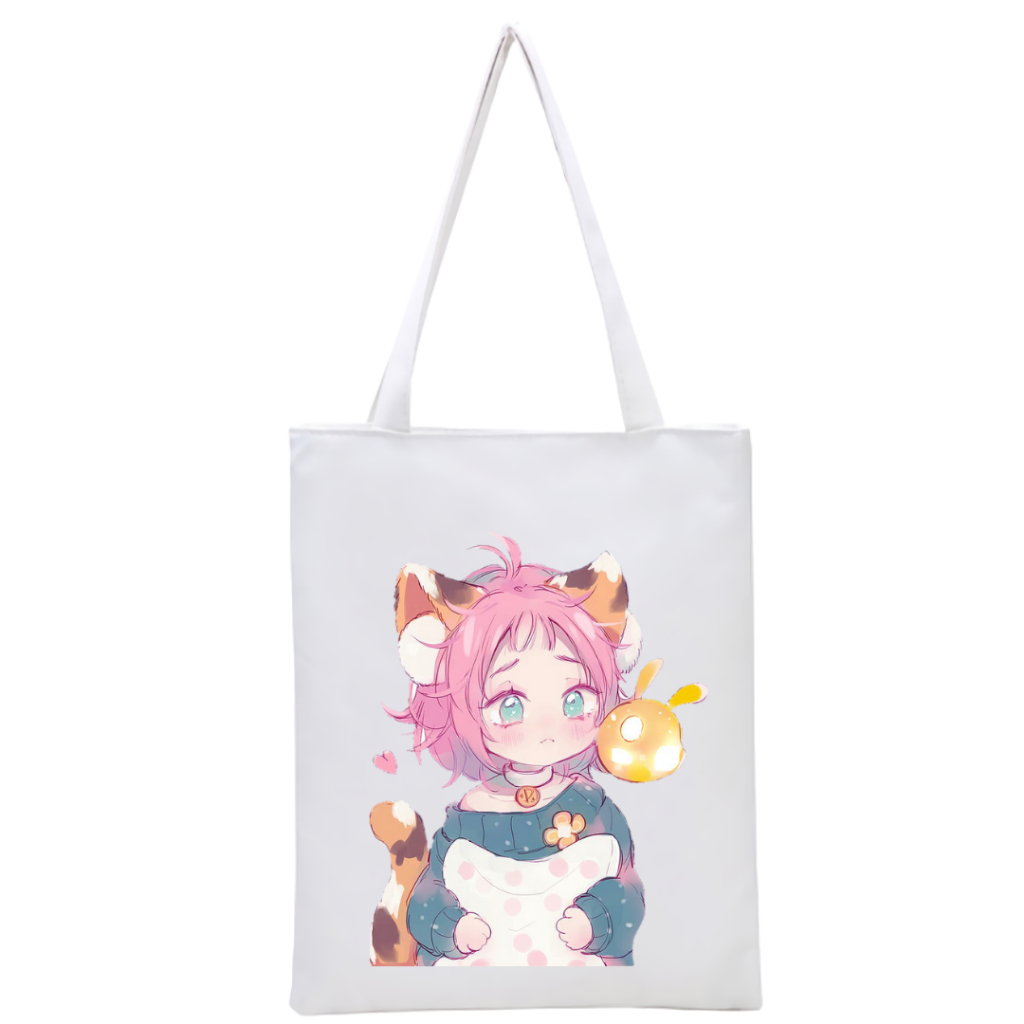 BISA CUSTOM TOTEBAG PRINTING GENSHIN IMPACT tas tote resleting bag kuliah kampus kerja sekolah merchandise souvenir ulang tahun ultah goodie bags  || kiiyoomii ||