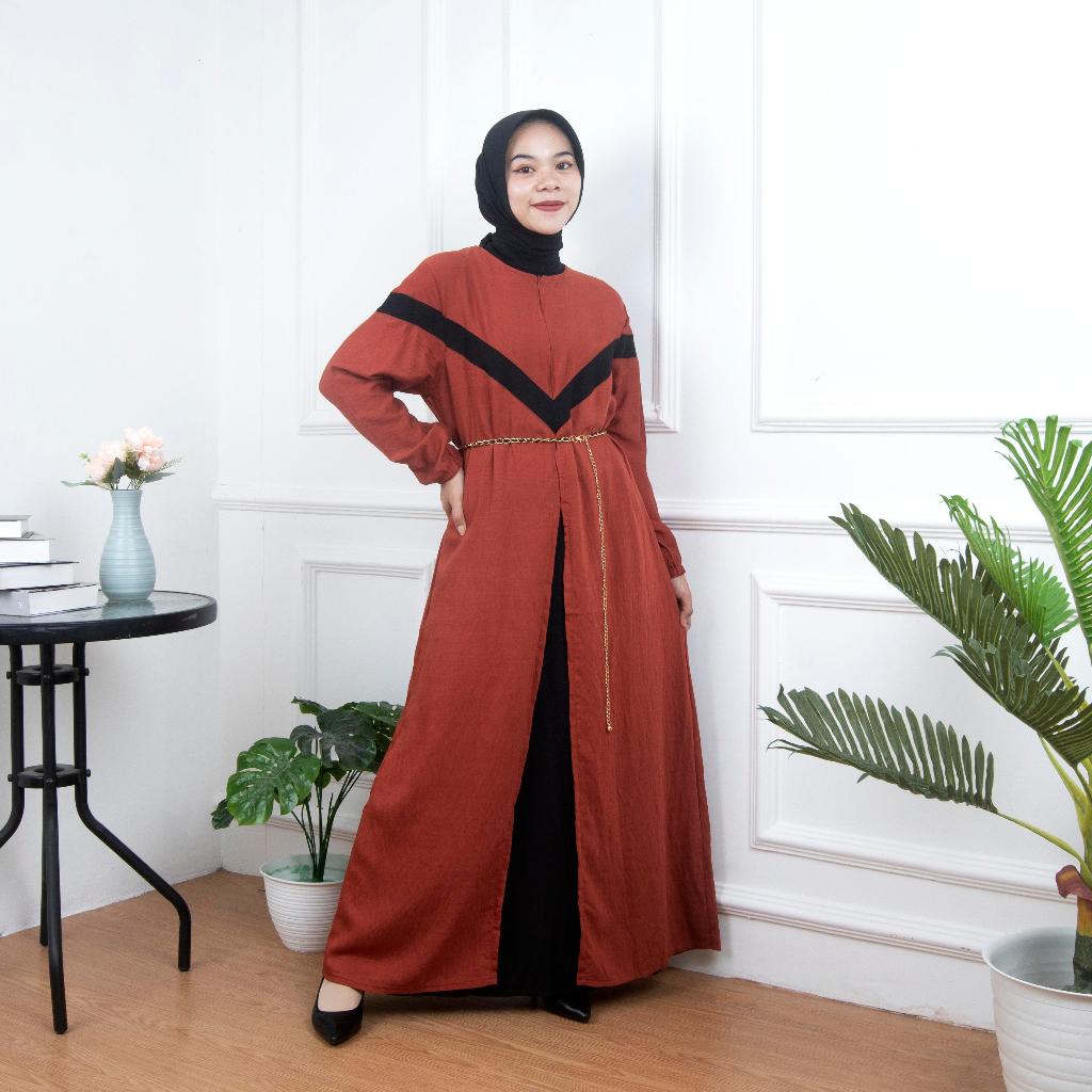 Gamis Tahira Dress Maxi Gaun Lebaran Fashion Muslim Wanita Terbaru