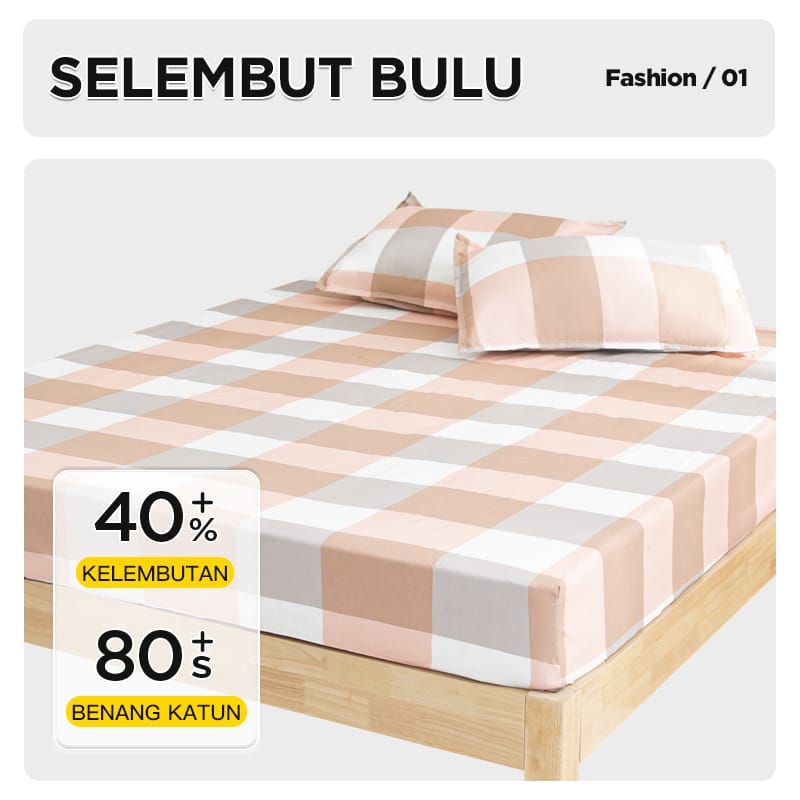 MILIKI SEGERA Sprei Motif Sprei Set READY STOCK COD Tinggi 25cm seprei Bahan Katun Halus Uk 180CM Termurah Motif Aesthetic bisa cod